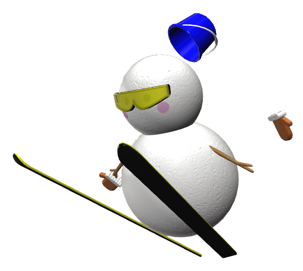 提案　雪だるま　スキージャンプ006